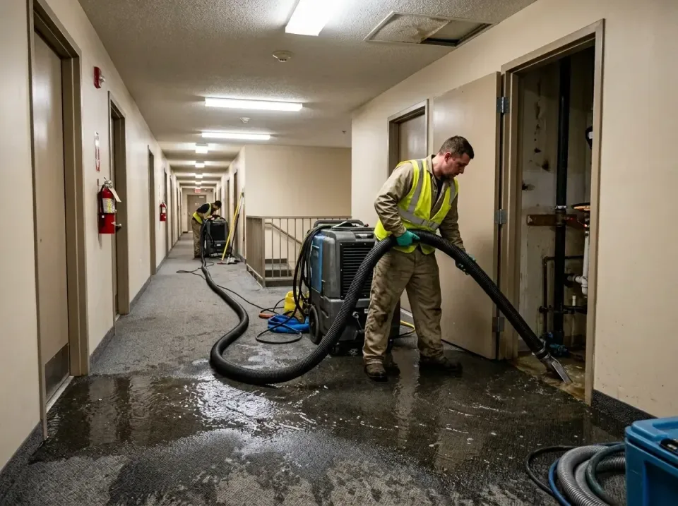 multi-unit-apartment-hallway-f-005 — frequently asked questions, Emergency Burst Pipe Water Extraction & Removal in Ellicott…
